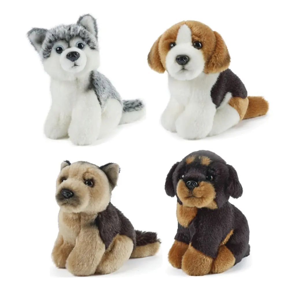 Ensemble des 4 peluches chien - La maison des peluches