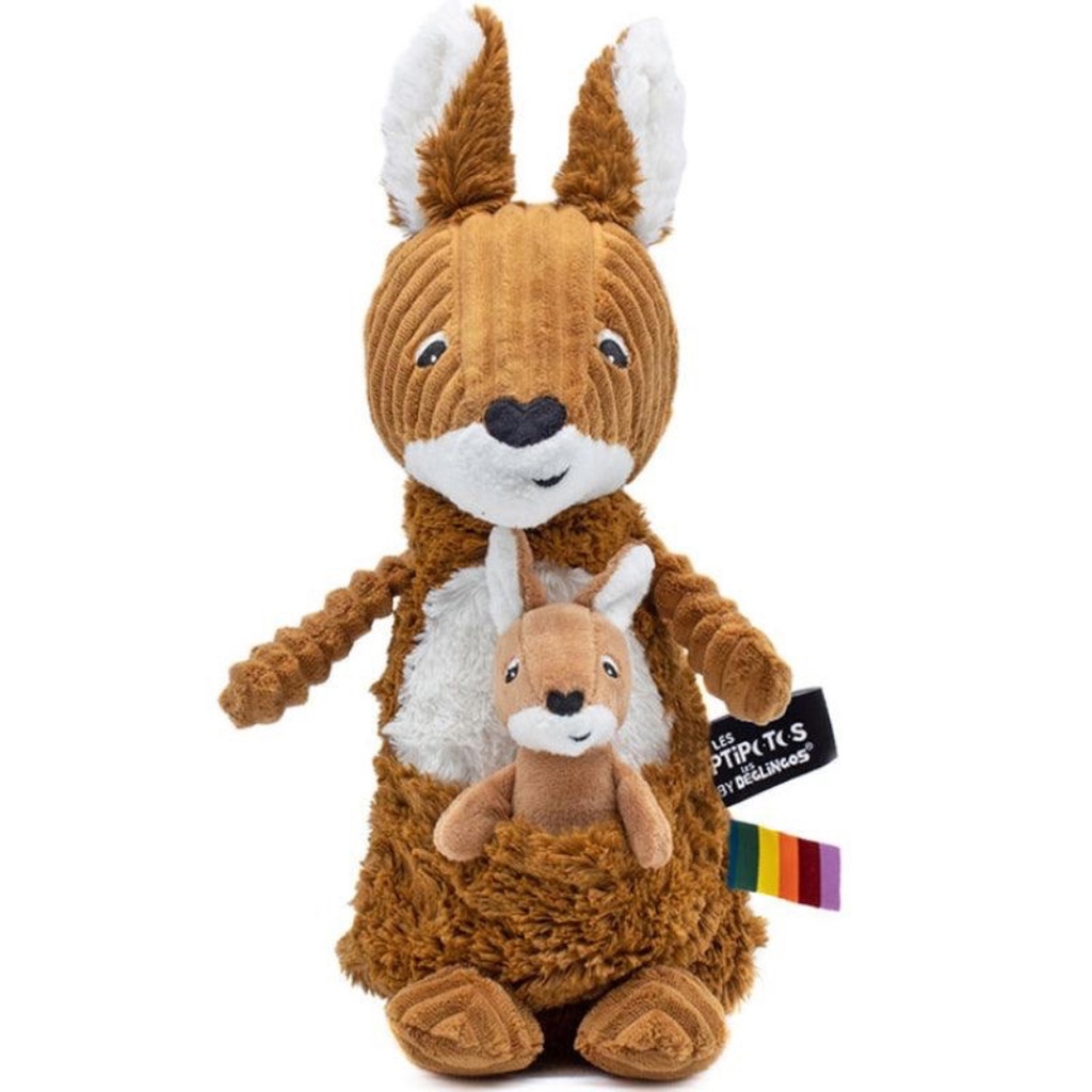 Peluche kangourou Allezou maman et son bébé cassonade | Les déglingos