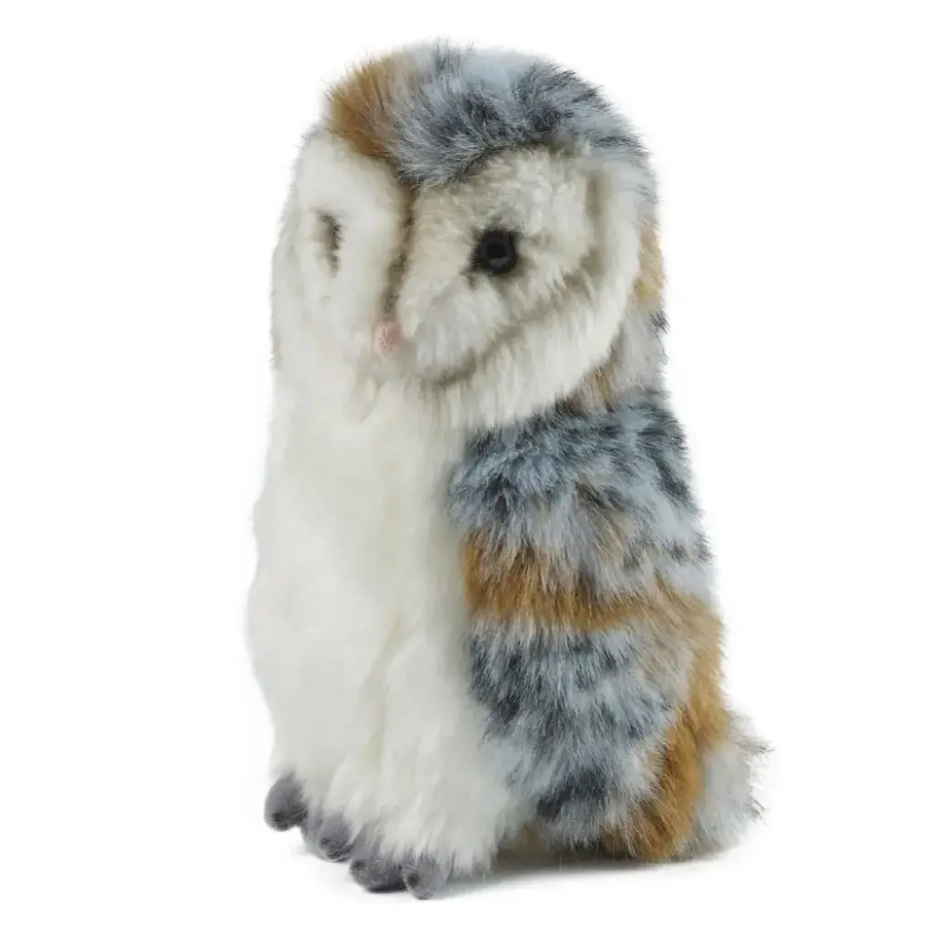 Peluche Chouette Effraie 19 cm | Living Nature