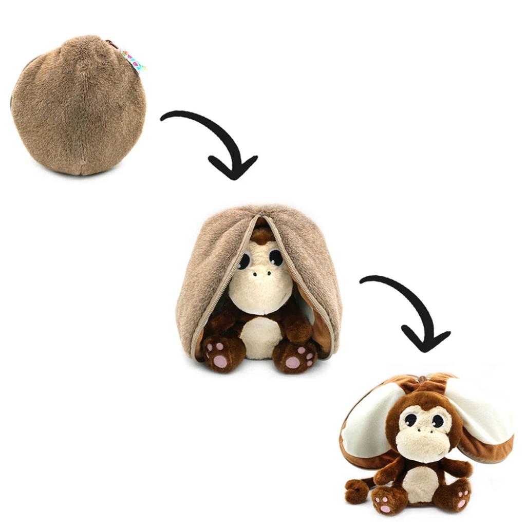 Peluche Coconet le singe/noix de coco | Les déglingos