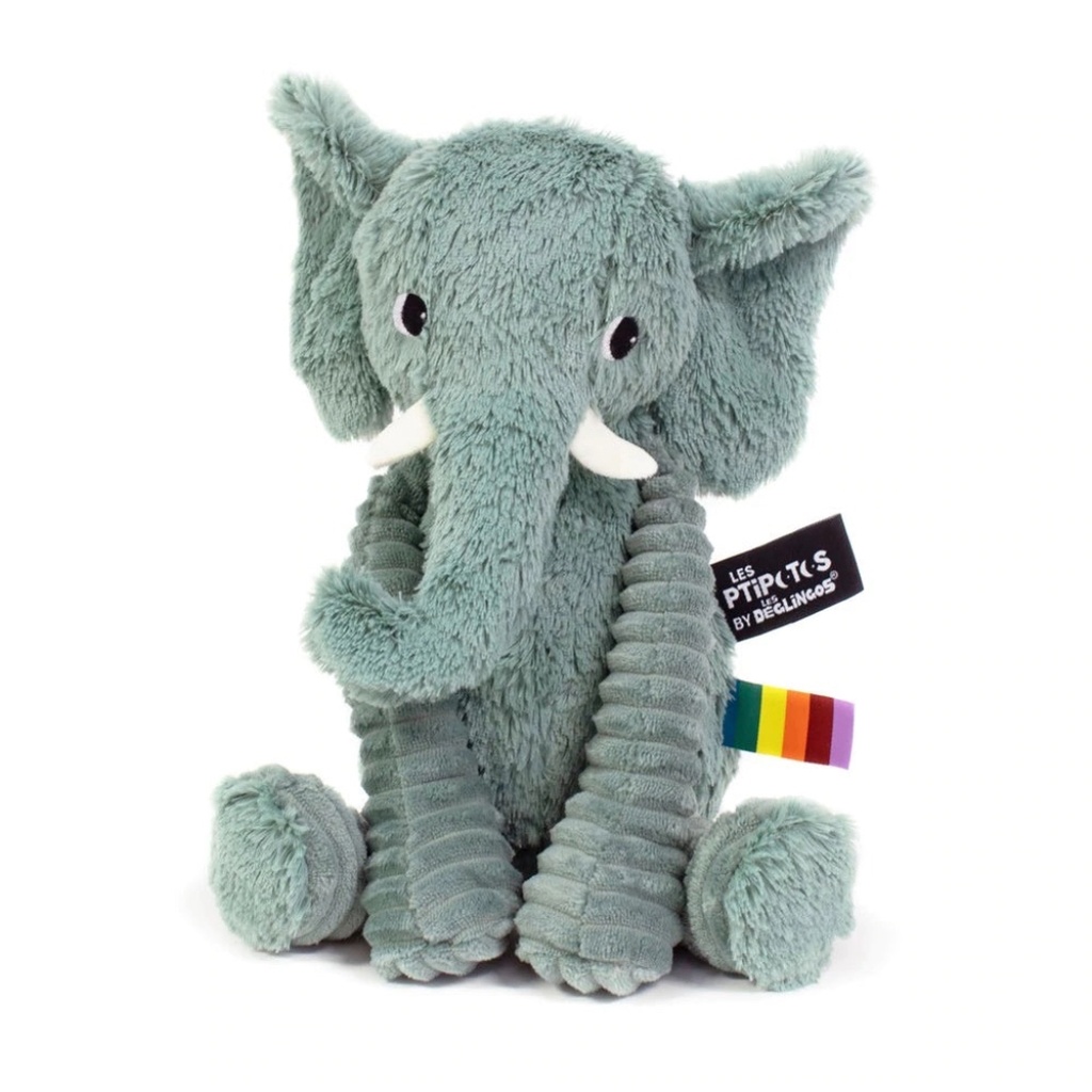 Peluche éléphant Dimoitou menthe  | Les déglingos