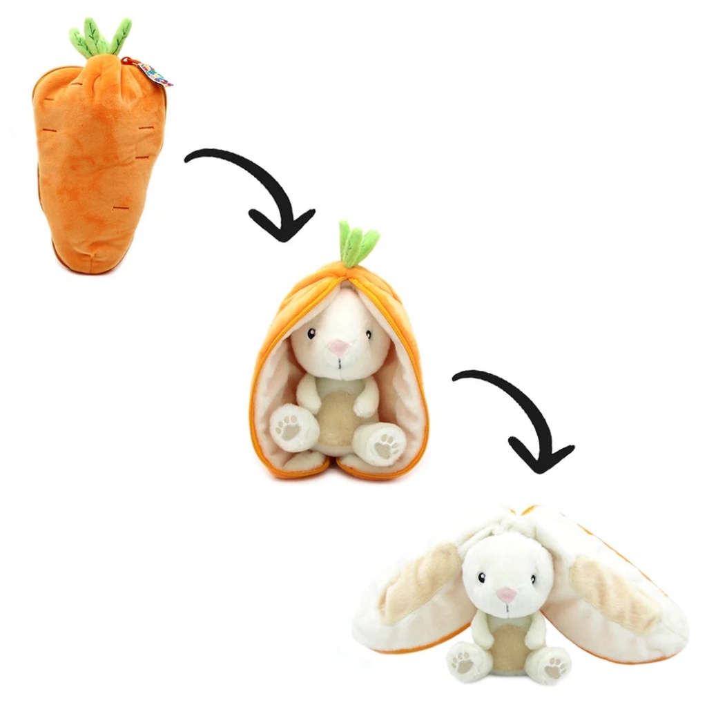 Peluche Gadget le lapin/carotte | Les déglingos