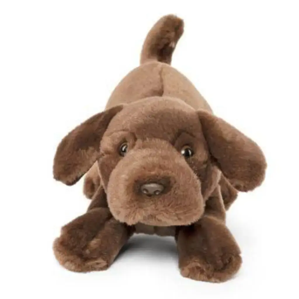 Peluche Labrador brun 25 cm | Living Nature