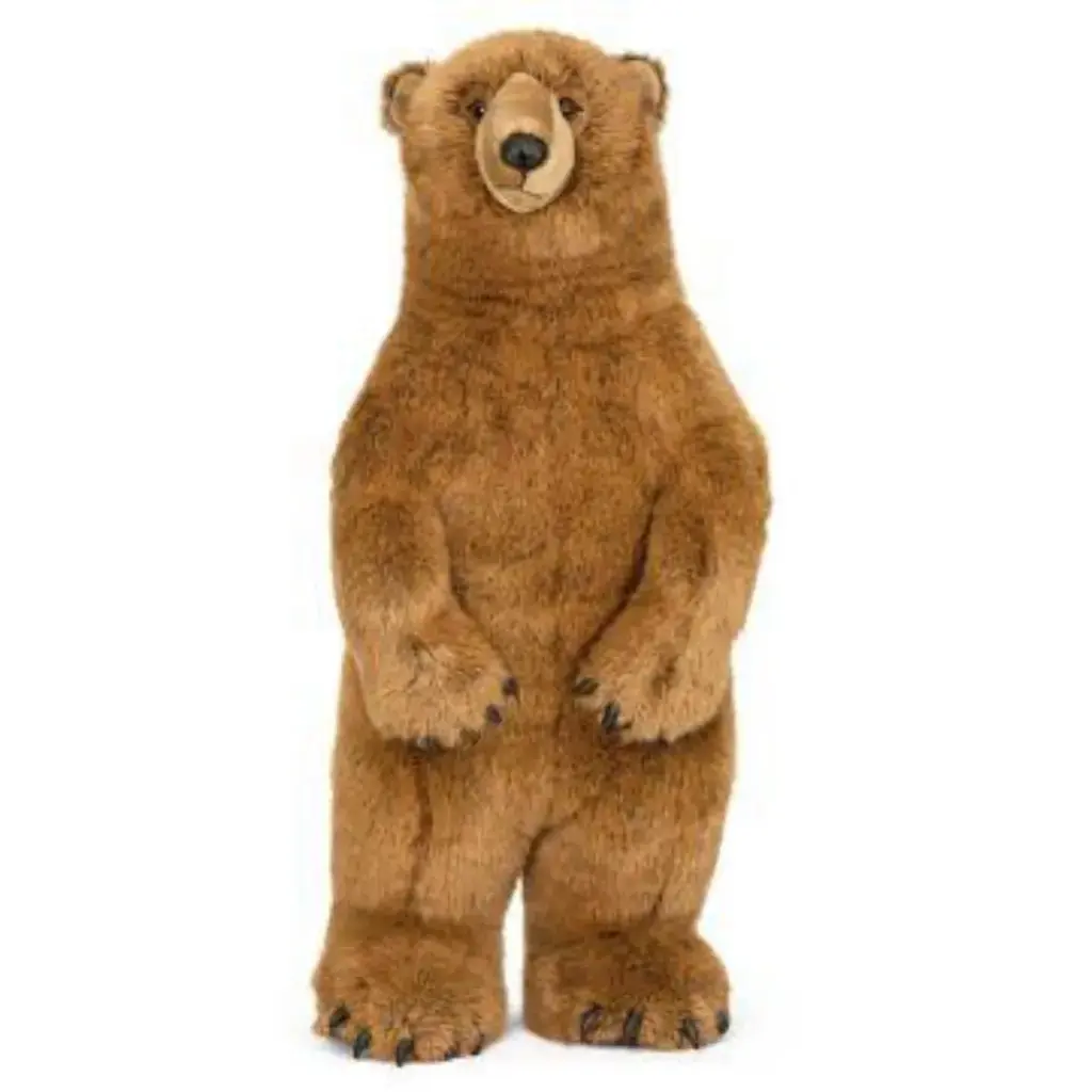 Peluche Ours grizzli géant debout | Living Nature