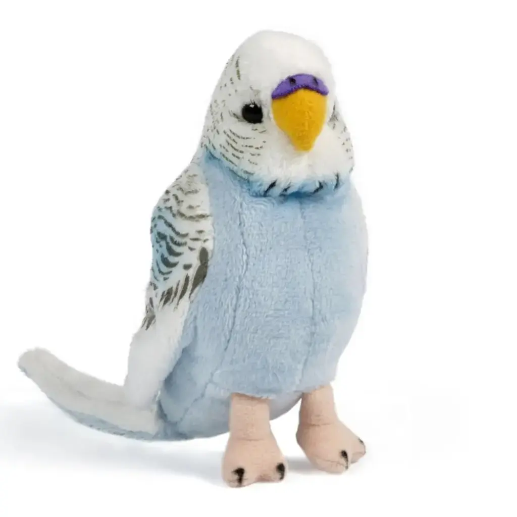 Peluche Perruche bleue sonore | Living Nature