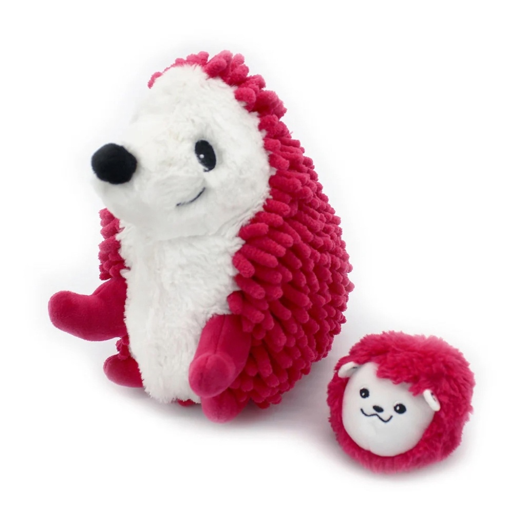 Peluche hérisson Piktou maman et son bébé Betterave | Les déglingos