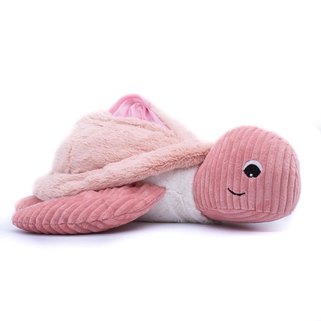 Peluche tortue géante Sauvenou rose | Les déglingos