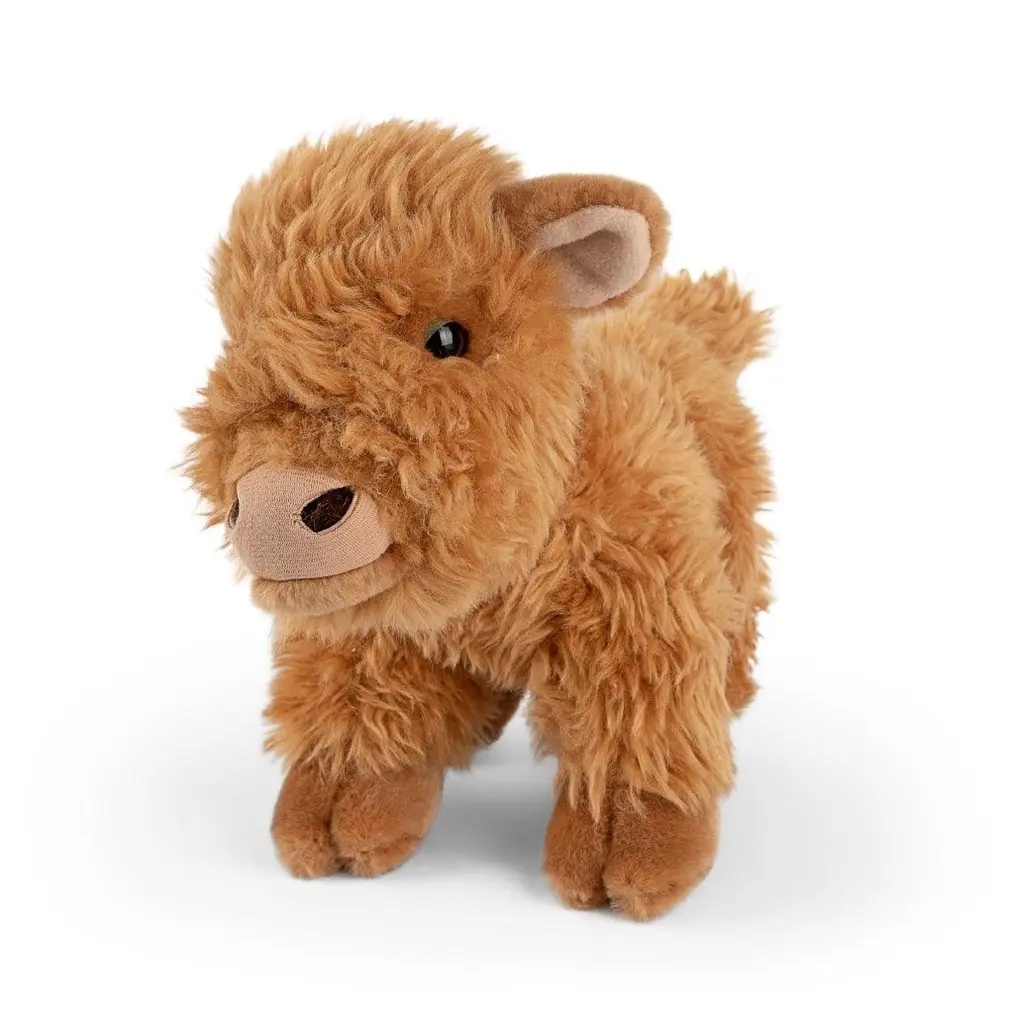 Peluche veau Highland debout | Living Nature