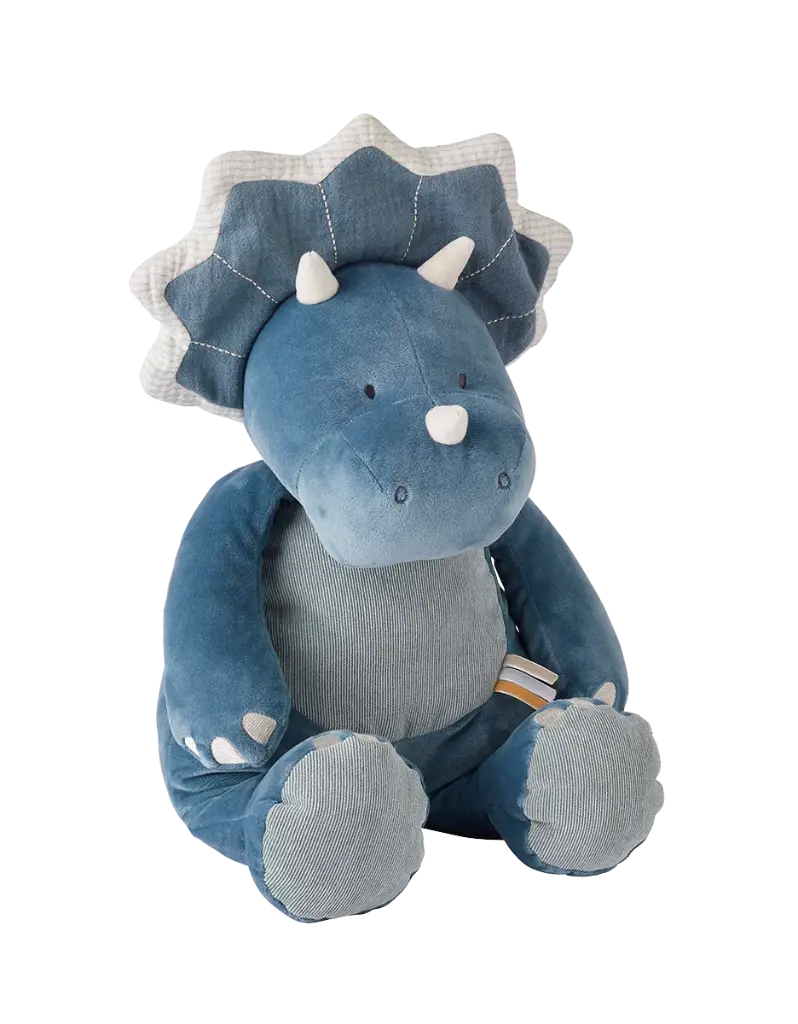 Peluche Ops en veloudoux, bleu - 40 cm | Noukie's 