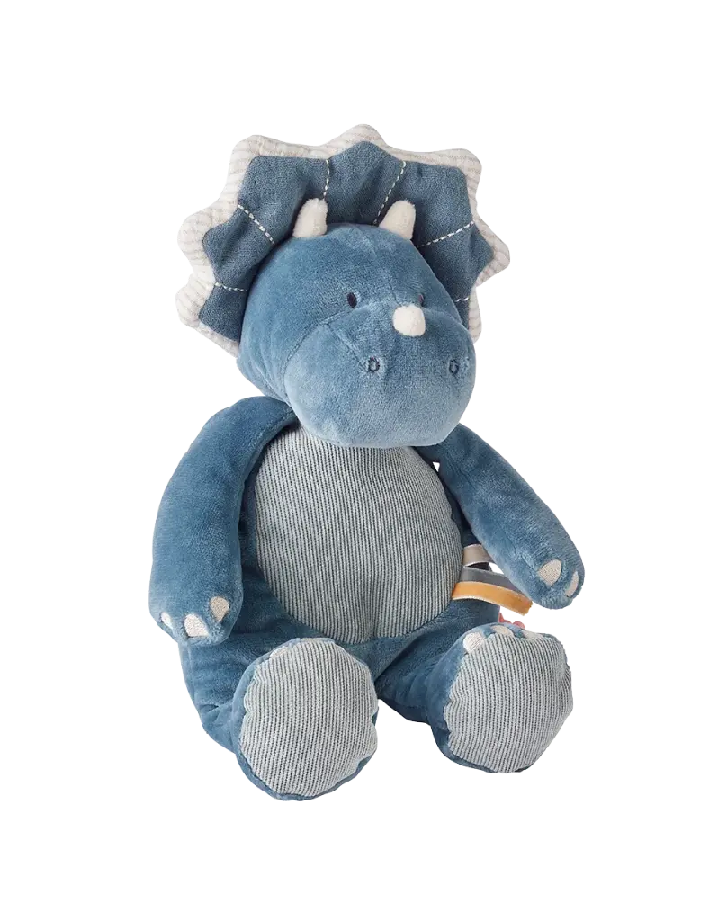 Peluche Ops en Veloudoux, bleu - 25 cm | Noukie's