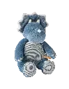 Peluche Ops en Veloudoux, bleu - 25 cm | Noukie's