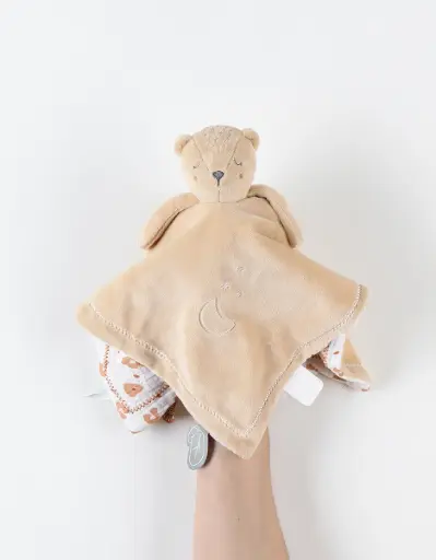 [N2241.18] Doudou jour & nuit Kendi, beige/écru  | Noukie's