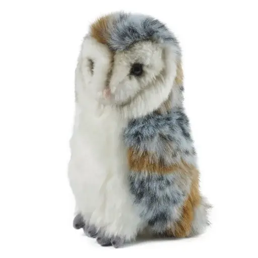 [AN346] Peluche Chouette Effraie 19 cm | Living Nature