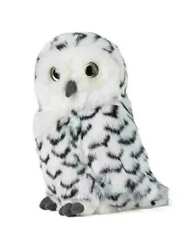[AN359] Peluche Chouette des Neiges avec tête pivotante | Living Nature
