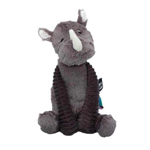 [72703] Peluche rhinocéros Grobisou gris | Les déglingos