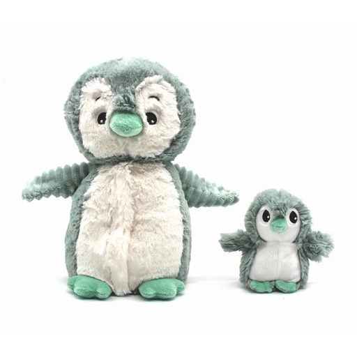 [75201] Peluche pingouin Iglou maman et son bébé menthe | Les déglingos