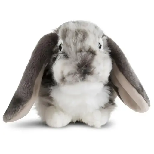 [AN316G] Peluche Lapin bélier gris | Living Nature