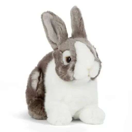 [AN412G] Peluche Lapin de compagnie gris | Living Nature