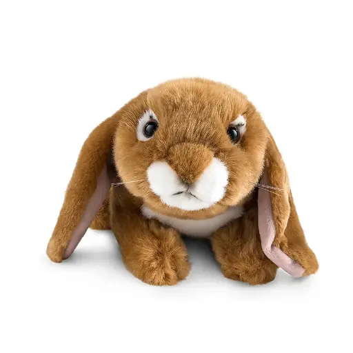 [AN40B] Peluche Lapin à oreilles tombantes marron | Living Nature