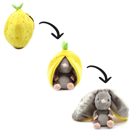 [80102] Peluche Rocket la souris/citron | Les déglingos