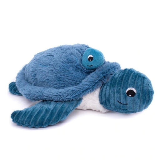 [73500] Peluche tortue Sauvenou maman et son bébé bleu | Les déglingos