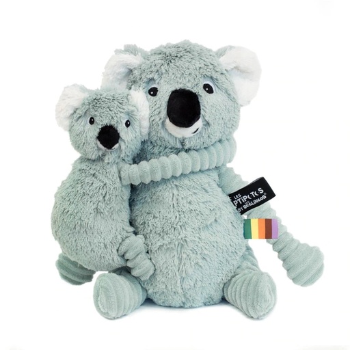 [73201] Peluche koala Trankilou maman et son bébé menthe | Les déglingos
