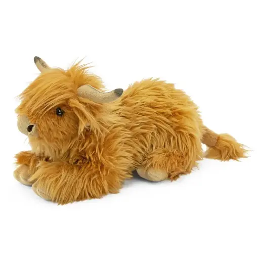[AN777] Peluche Vache Highland couchée | Living Nature