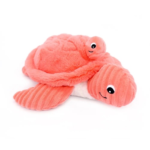 [73506] Peluche tortue Sauvenou maman et son bébé corail | Les déglingos