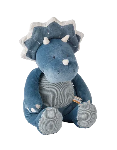 [N2111.40] Peluche Ops en veloudoux, bleu - 40 cm | Noukie's 