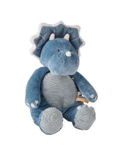 [N2111.25] Peluche Ops en Veloudoux, bleu - 25 cm | Noukie's